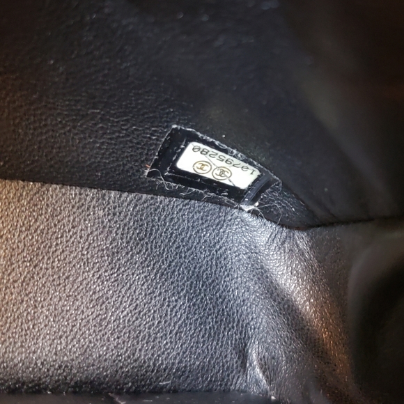 Chanel classic single flap black caviar silver har - Picture 4 of 8